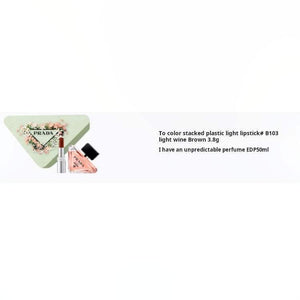 PRADA Heart Flower Lip Perfume Set EDP Bitter Orange Amber 50ml+3.8g.