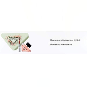PRADA Heart Flower Lip Perfume Set EDP Bitter Orange Amber 50ml+3.8g.