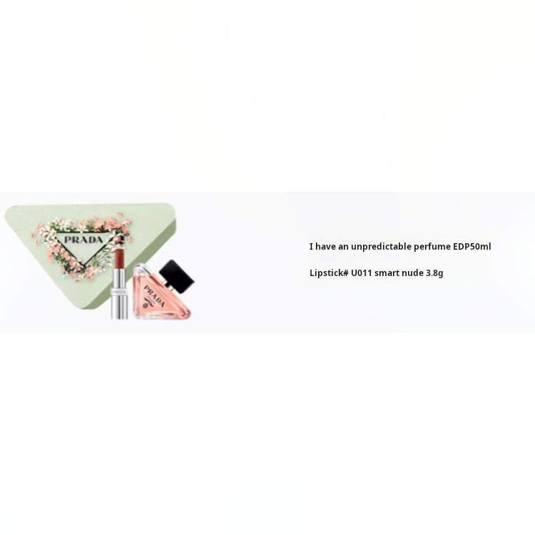 PRADA Heart Flower Lip Perfume Set EDP Bitter Orange Amber 50ml+3.8g.