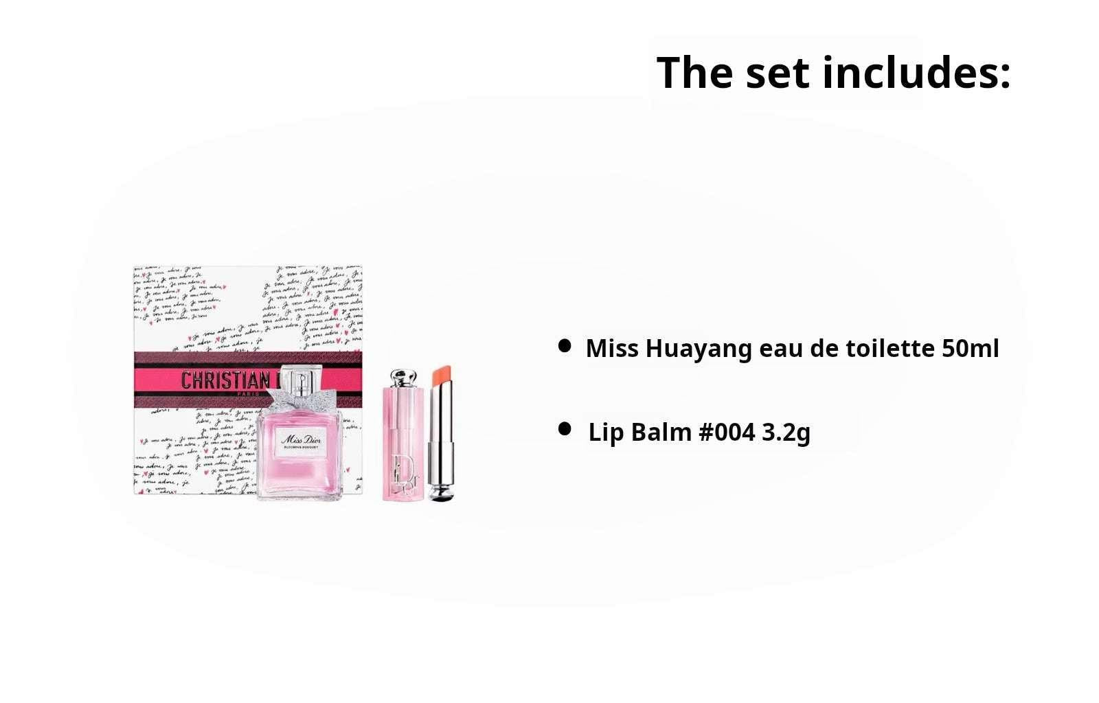 Dior Addict Lip Glow & Miss Dior Fragrance Set Limited Edition Eau de Toilette.