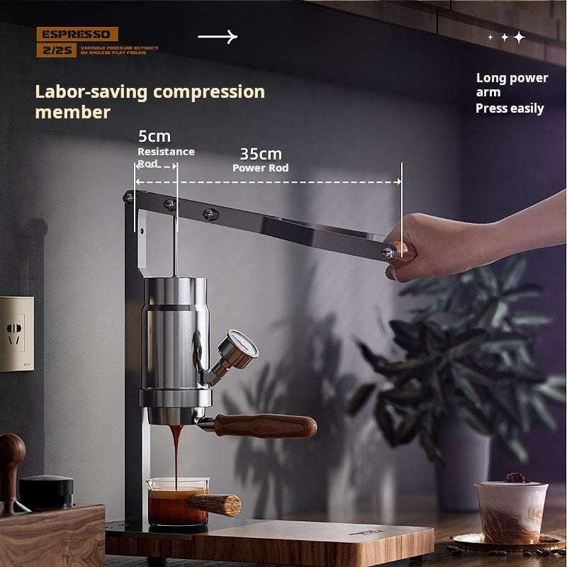 Aleman Espresso 5 ماكينة يدوية احترافية بضغط متغير.
