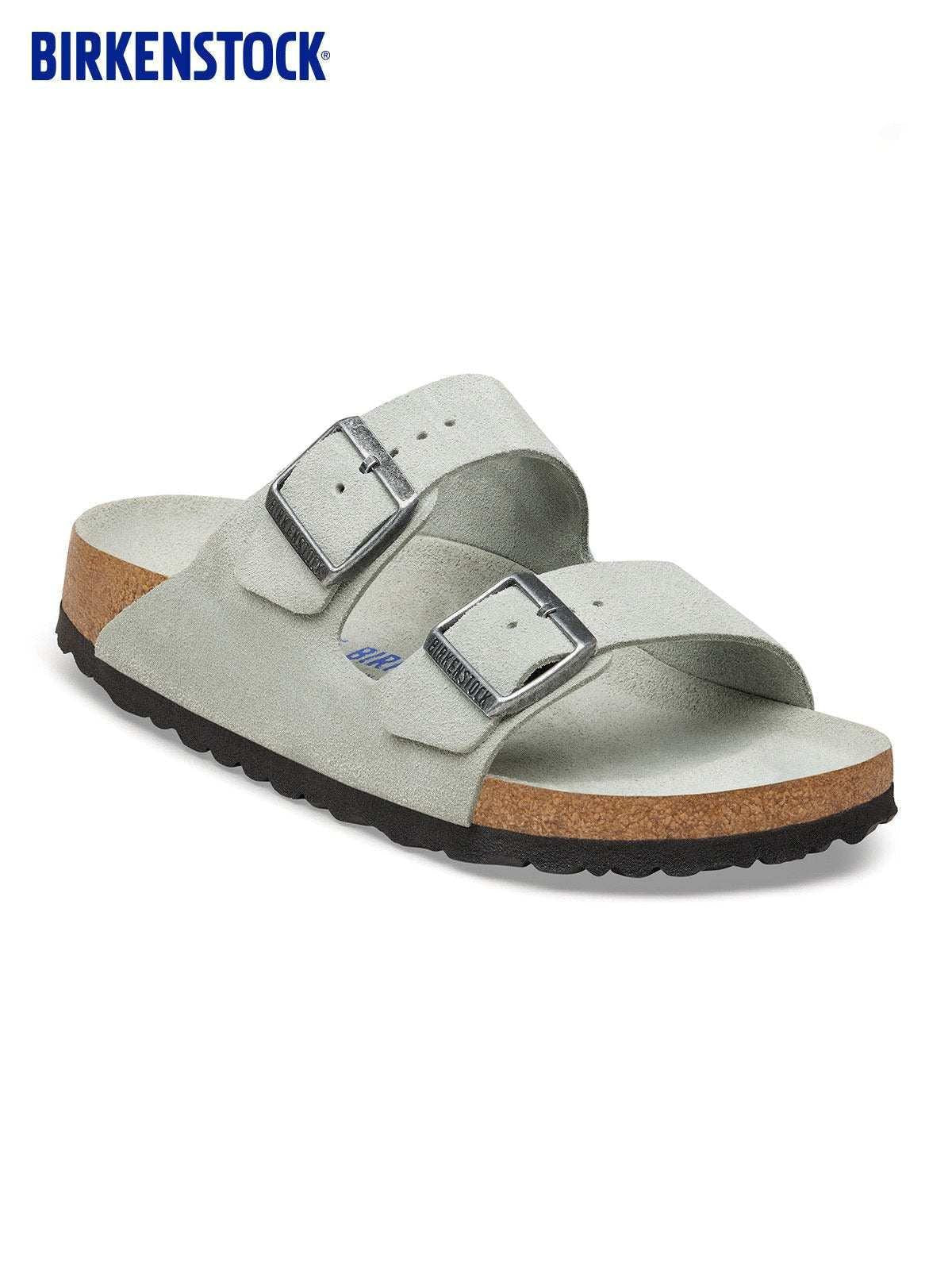 BIRKENSTOCK  Arizona double-button slippers.