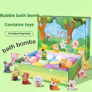 best bath toys : مجموعة كرات ملح الاستحمام البلورية للأطفال.