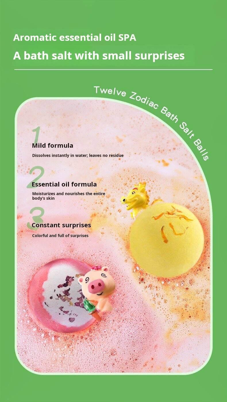 best bath toys : مجموعة كرات ملح الاستحمام البلورية للأطفال.