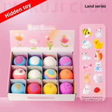 Bath Bombs With Toys Inside | كرات ملح الاستحمام الفوارة للأطفال مع ألعاب مفاجئة (Land) 🛁🧸✨.