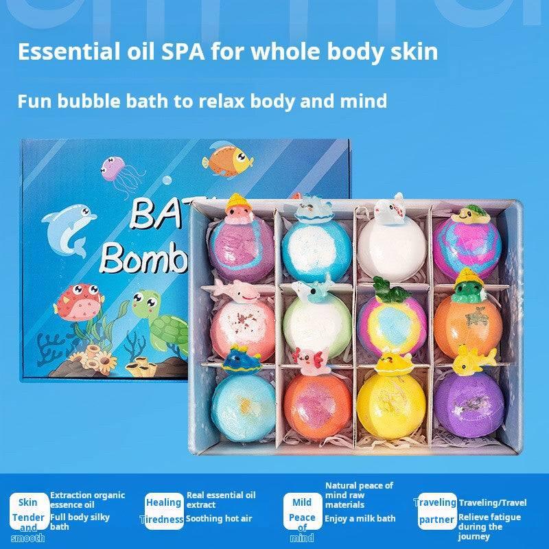 best bath toys : مجموعات كرات ملح الاستحمام البلورية للأطفال.