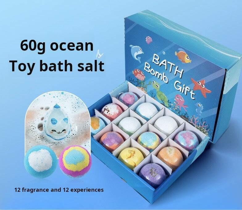 best bath toys : مجموعات كرات ملح الاستحمام البلورية للأطفال.