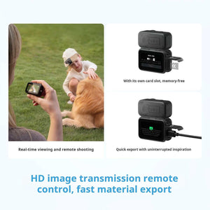 كاميرا رياضية DJI Osmo Nano مغناطيسية 64GB أسود.