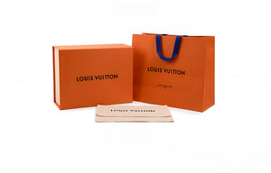 LOUIS VUITTON Capucines Denim Enamel Logo Chain Strap Monogram Denim One-Shoulder Crossbody Tote Women's Blue