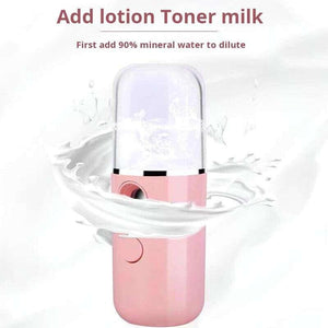 جهاز بخاخ وجه Nano Mist محمول لترطيب البشرة Skin Care.