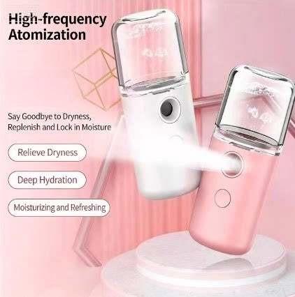 جهاز بخاخ وجه Nano Mist محمول لترطيب البشرة Skin Care.