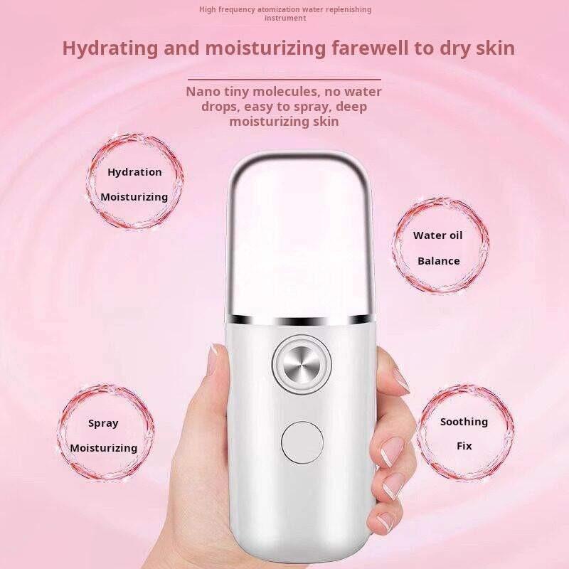جهاز بخاخ وجه Nano Mist محمول لترطيب البشرة Skin Care.