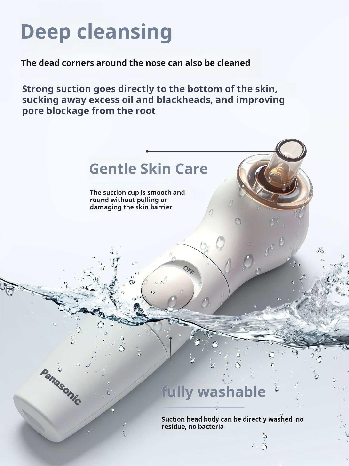 جهاز Panasonic EH-SC10 لإزالة Blackheads وتنظيف المسام بعمق.