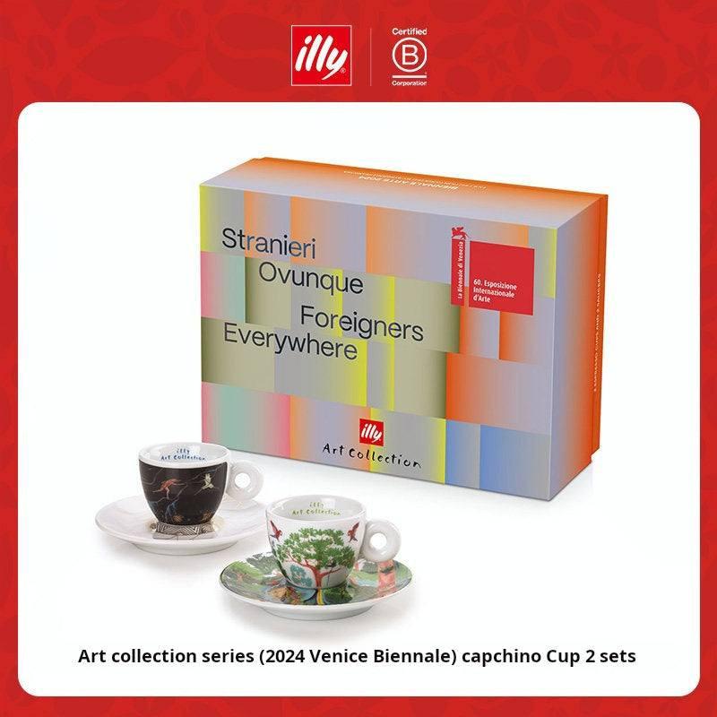 طقم أكواب illy Art Collection إصدار Venice Biennale 2024.