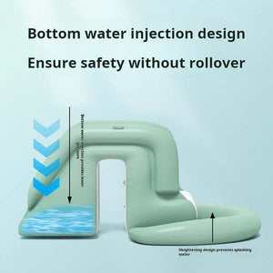 مسبح عائلي Inflatable مع زحليقة و Sunshade باللون الأخضر.