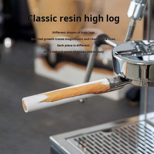 مقبض Portafilter خشب Ebony و Resin مقاس M10 من WOWA.