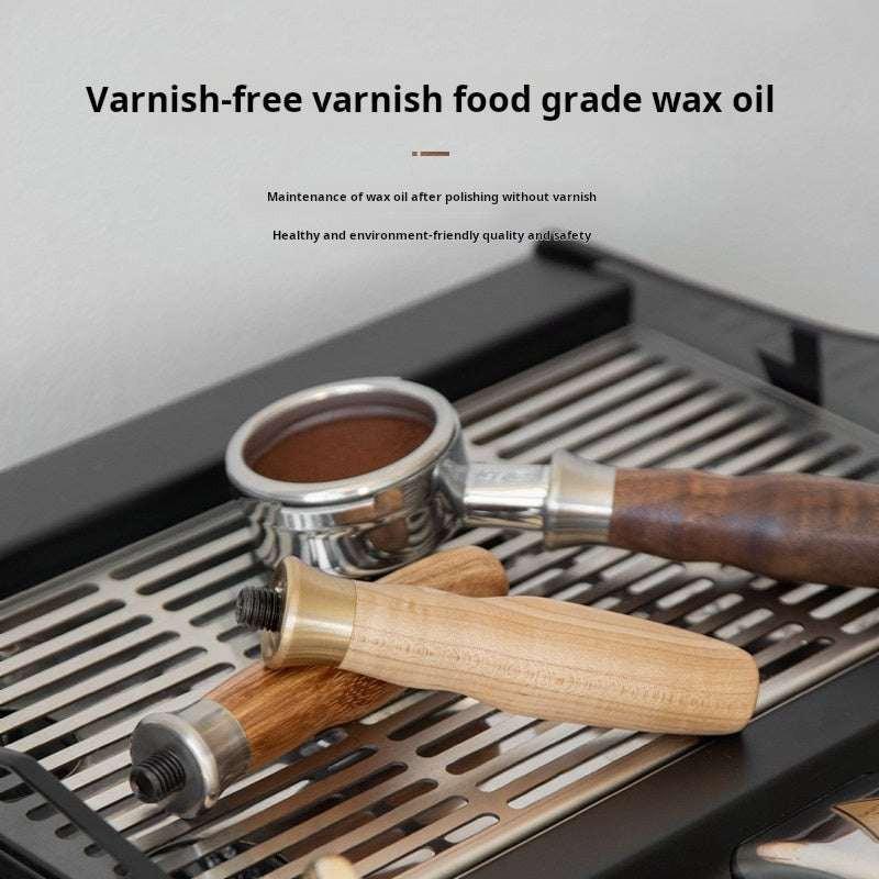 مقبض Portafilter خشب طبيعي M10 بتصميم Ergonomic مريح.