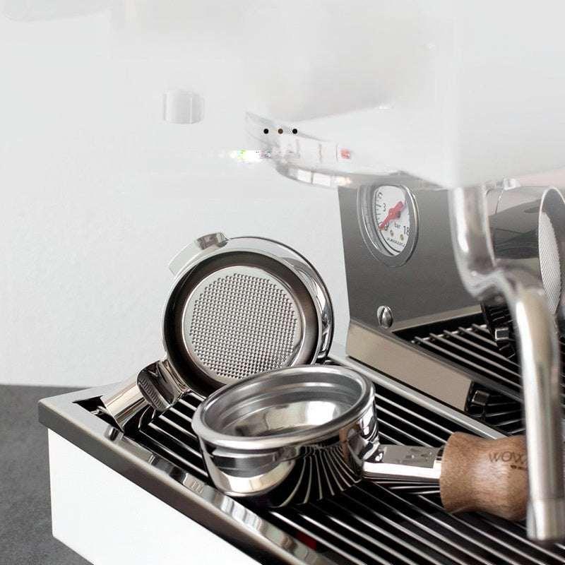 بورتافلتر Bottomless بمقبض خشب طبيعي لمكائن La Marzocco.