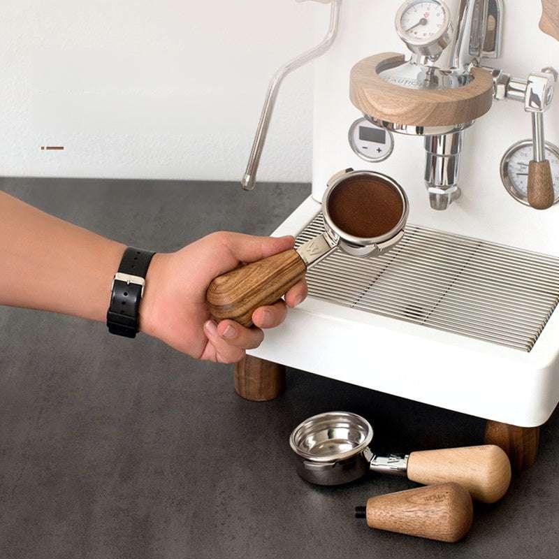 مقبض Portafilter خشب طبيعي M10 لمكائن Espresso.