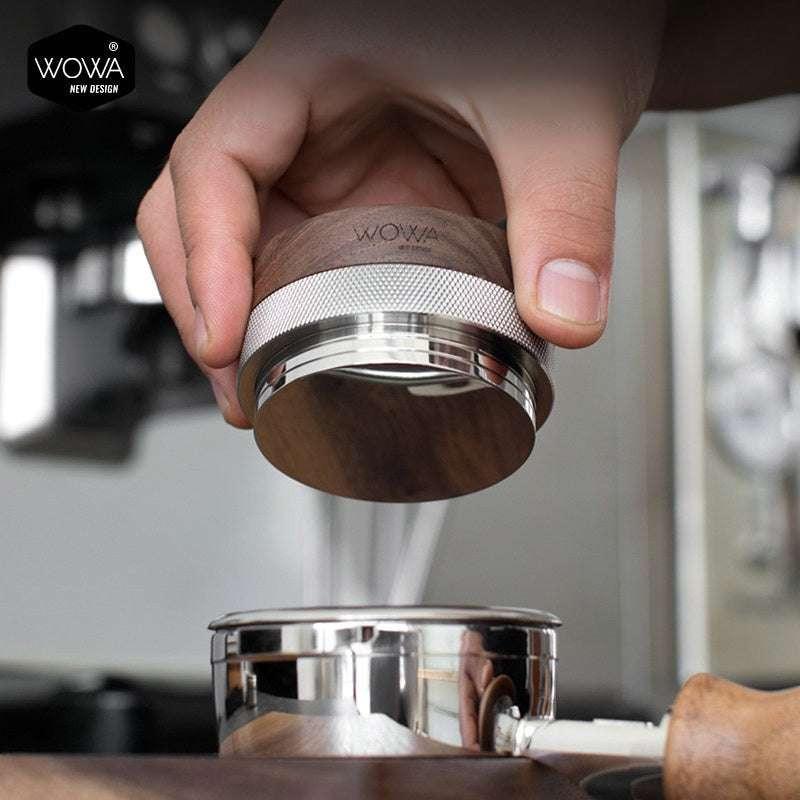 موزع قهوة Coffee Distributor احترافي WOWA خشب 58.5mm.