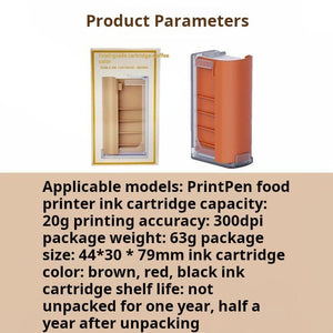 خرطوشة حبر طعام لـ EVEBOT  PrintPen بـ 4 ألوان اختيارية آمنة ومعتمدة.