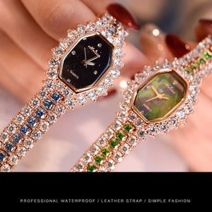 High-end luxury Marisa melissa watch fashion ladies rhinestone watch waterproof ladies watch quartz watch.