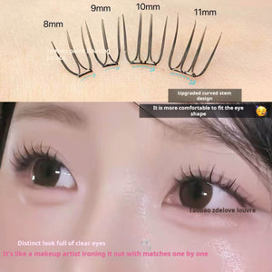 Oliveyoung eyelashes in the same style! ins Korean girl group U-shaped false eyelashes are rooted and have a sense of clarity in Korea