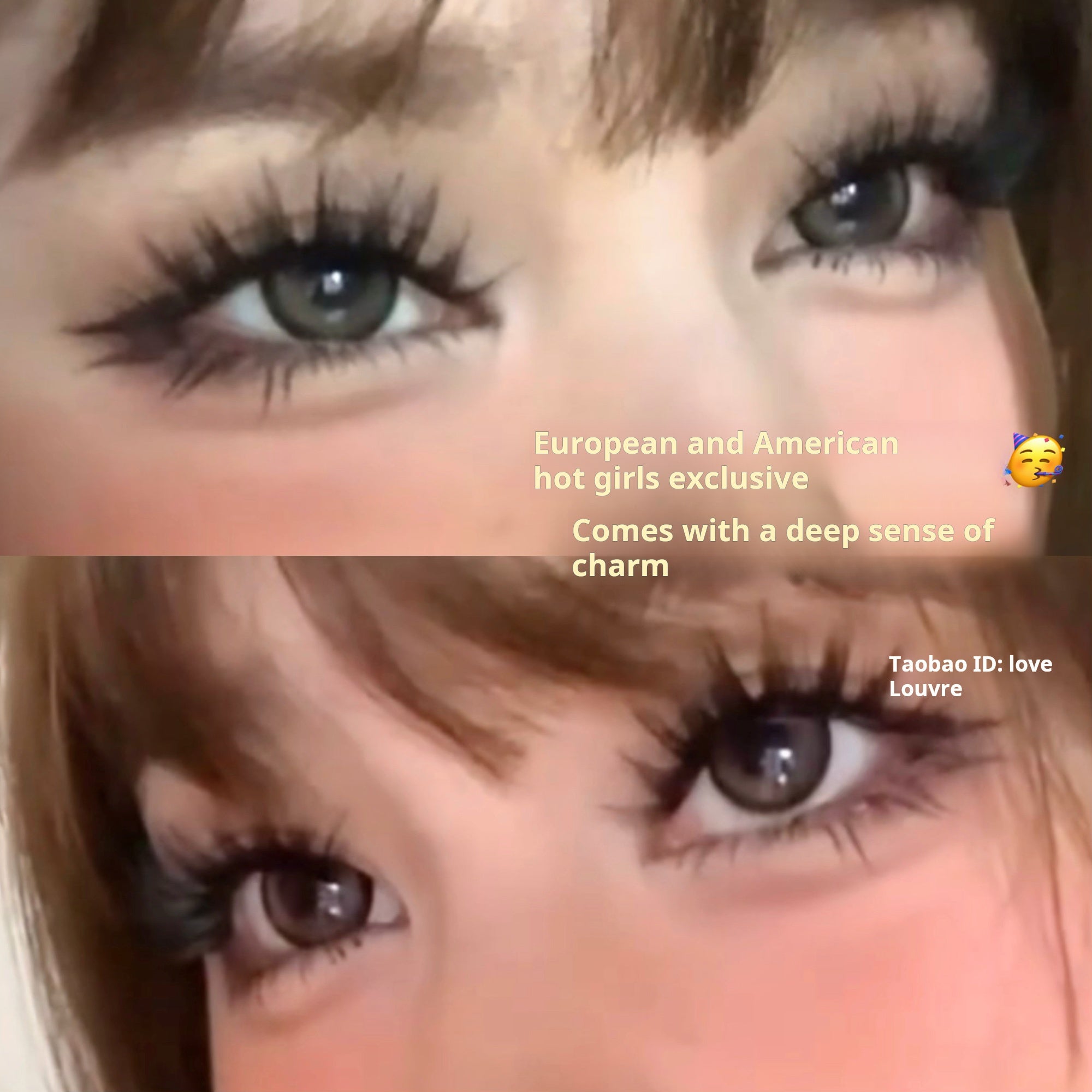 4D Wild Heavy Makeup and Thick Eyelashes! European and American atmosphere, wild false eyelashes, segmented curls, Asian sense of the whole piece.