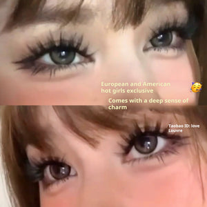 4D Wild Heavy Makeup and Thick Eyelashes! European and American atmosphere, wild false eyelashes, segmented curls, Asian sense of the whole piece.