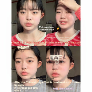 South Korea's new color sweet glutinous mango is hugely white! Romand 05 Yunsoft matte lip mud is white and bright orange.