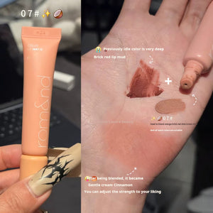 South Korea's new color sweet glutinous mango is hugely white! Romand 05 Yunsoft matte lip mud is white and bright orange.