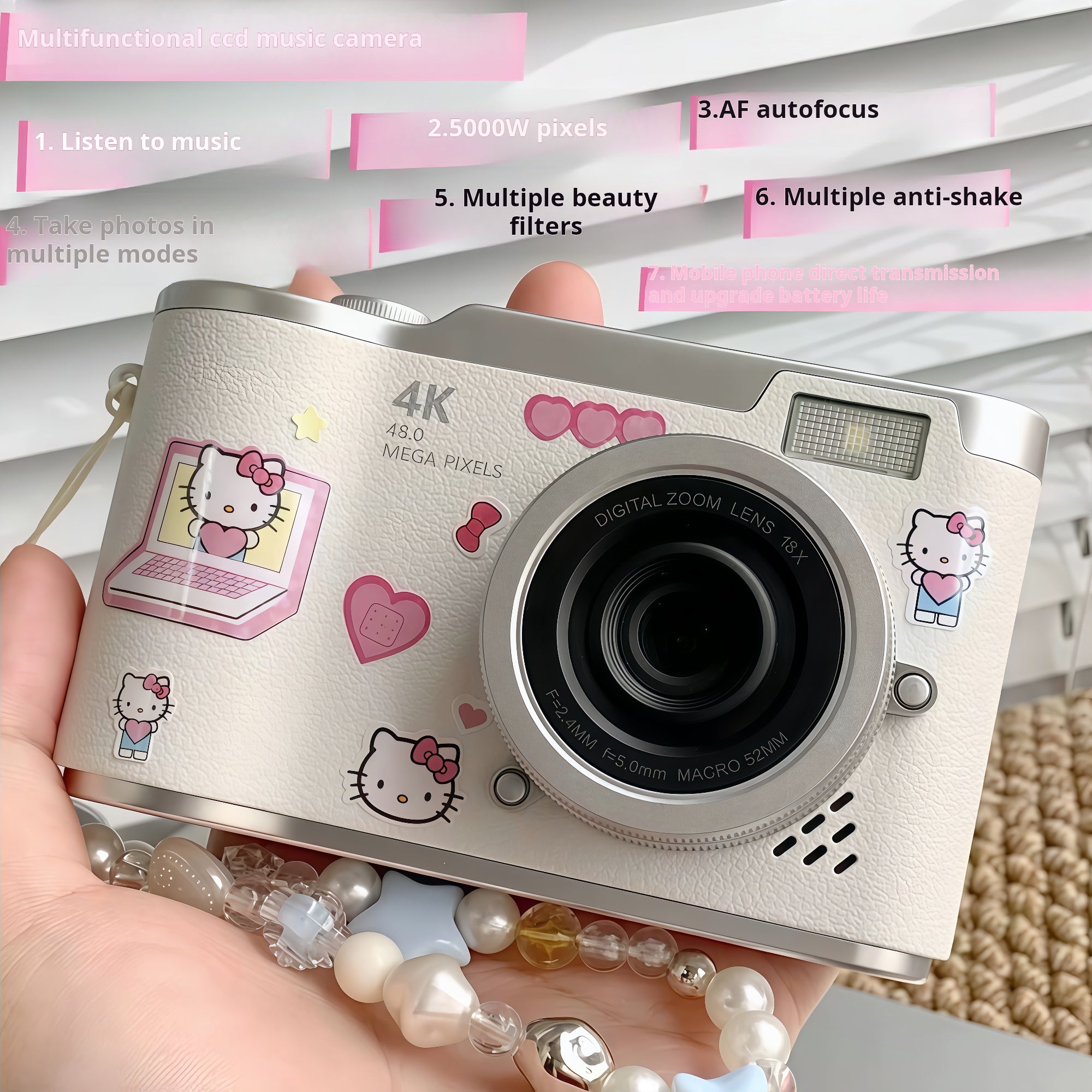 Japan Digital Camera Introductory CCD Digital Camera Birthday Gift for Girls Best Friend Valentine's Day Gift