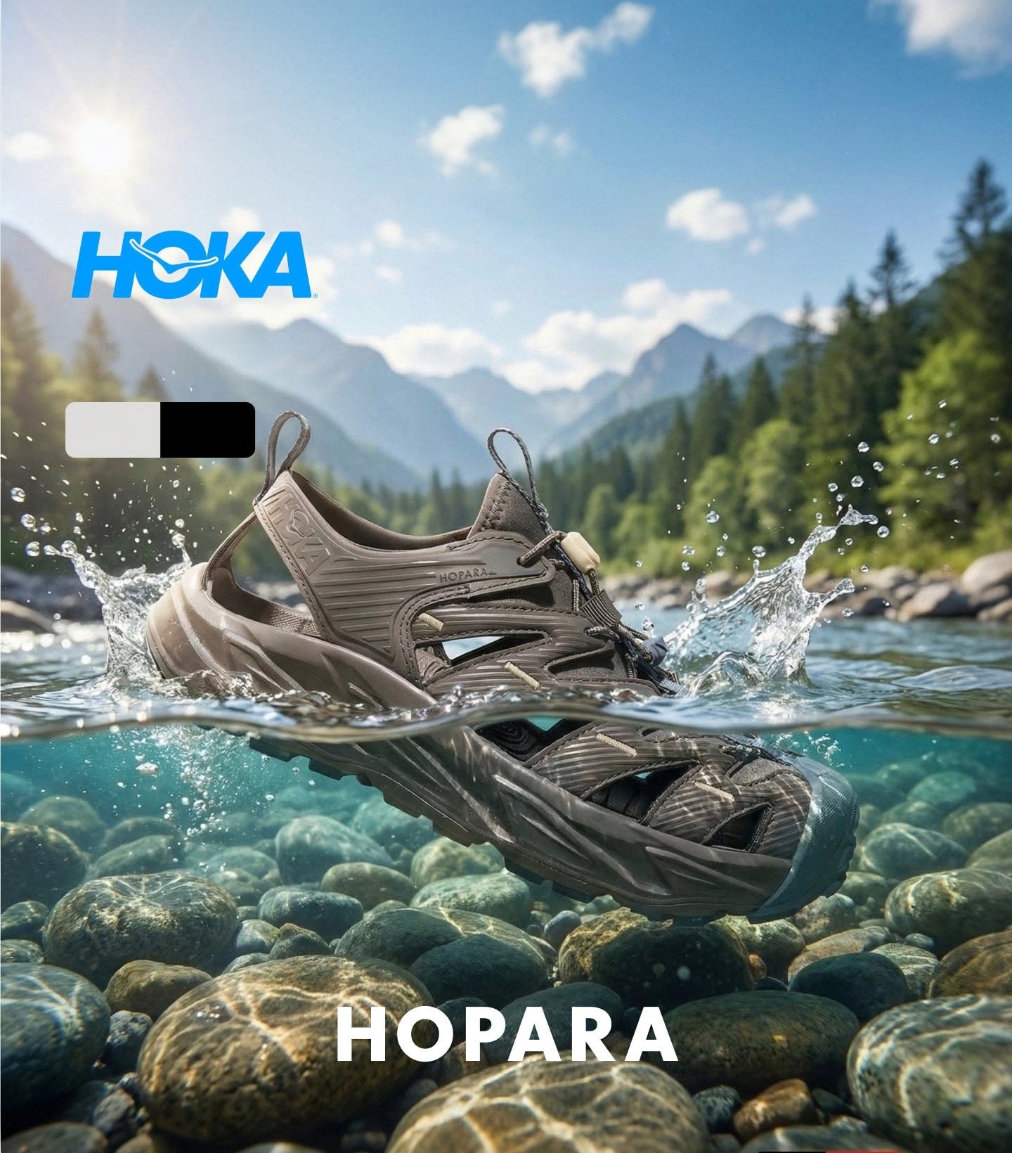 حذاء HOKA Hopara للمشي لمسافات طويلة ومقاوم للماء