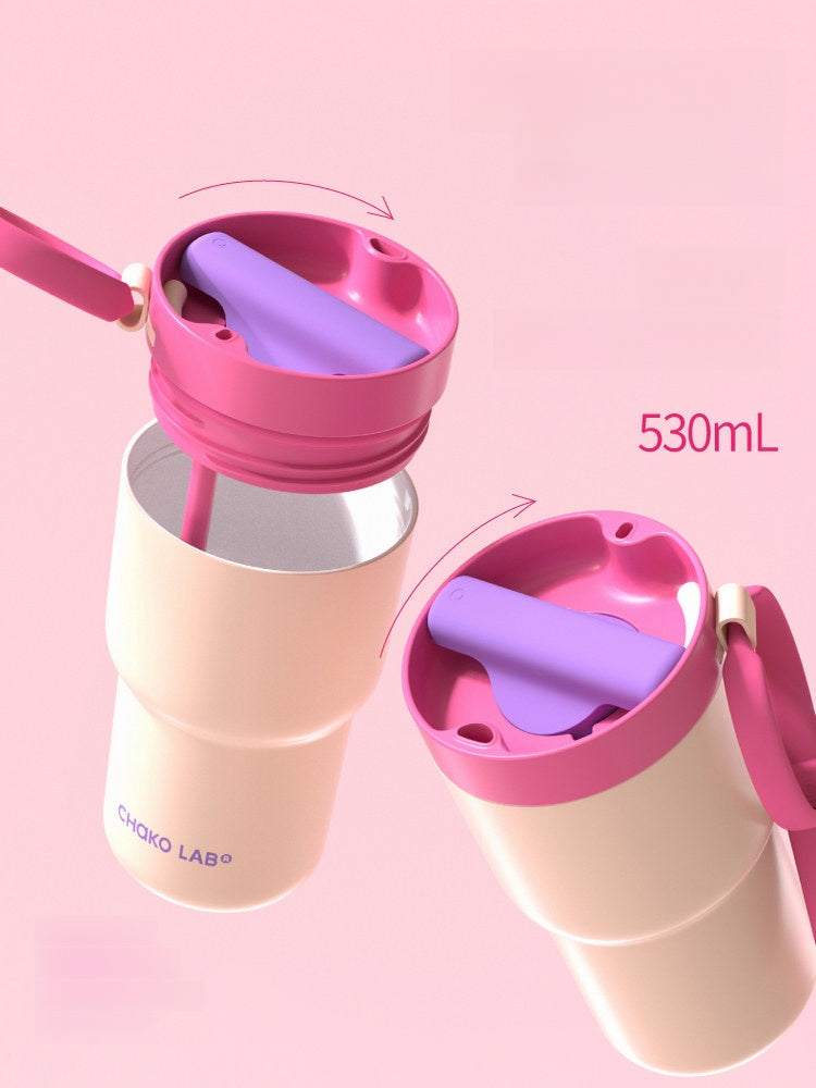 كوب قهوة حافظ للحرارة Chako Lab بتصميم عصري مع مقبض 530ml