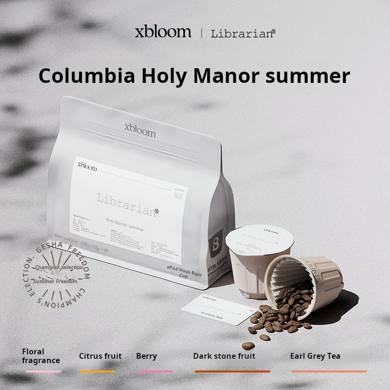 كبسولات قهوة xBloom Columbia Holy Manor بإيحاءات Floral و Earl Grey