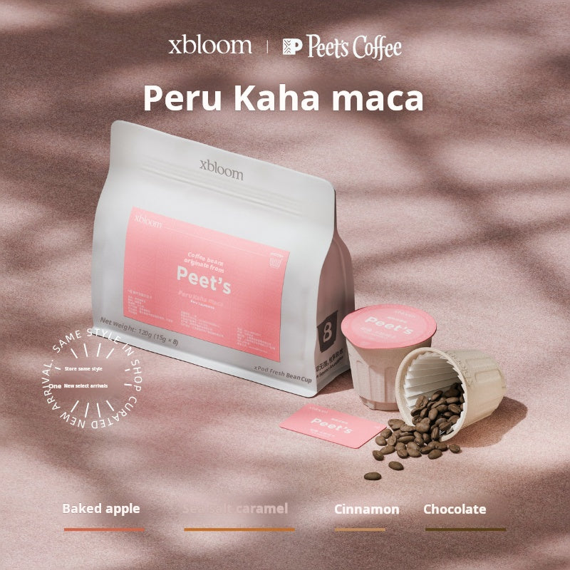 Co-branded fresh bean cup xbloom x Peet's Peru Caja maca washed medium-roasted hand-dried coffee beans