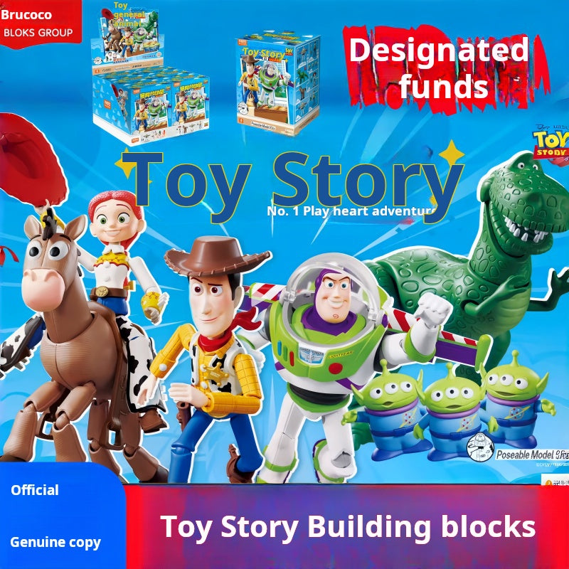 مجسمات تركيب Toy Story قابلة للحركة أصلي 100%