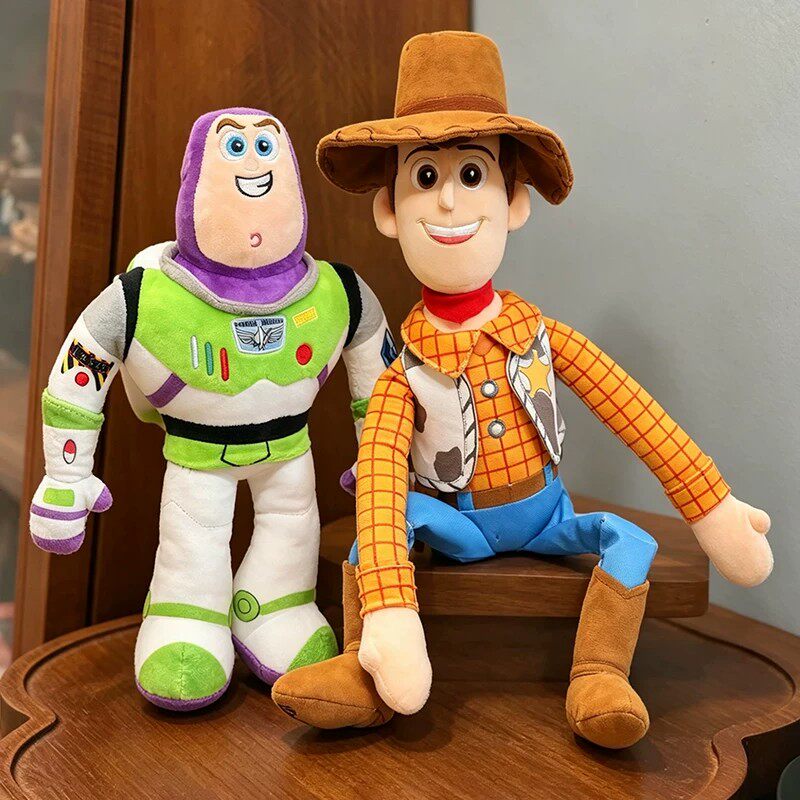 دمى Toy Story قطيفة ناعمة للأطفال لشخصيتي وودي وباز