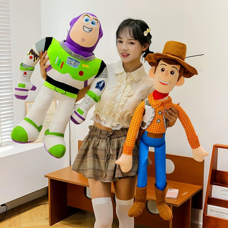 دمى Toy Story قطيفة ناعمة للأطفال لشخصيتي وودي وباز