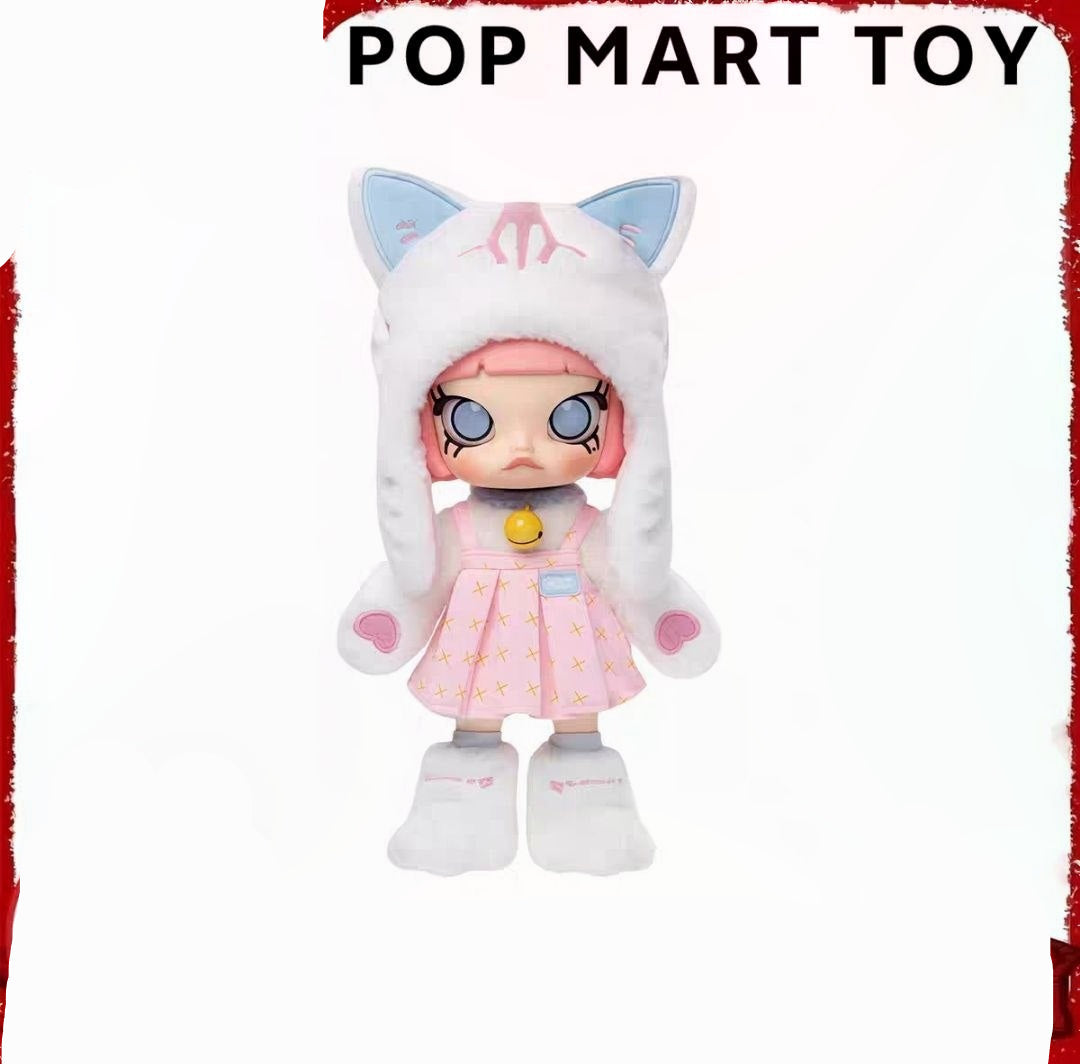 دمية Molly plush الأصلية بتصميم القطة المميز من POP MART