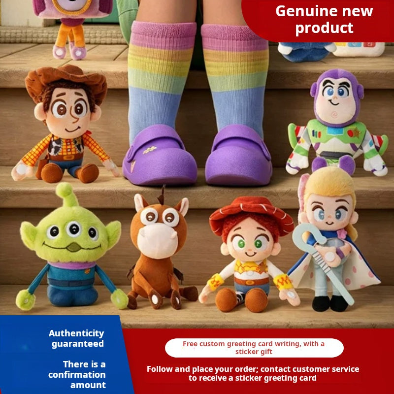 صندوق عشوائي Toy Story ميداليات قطيفة هدايا للأطفال