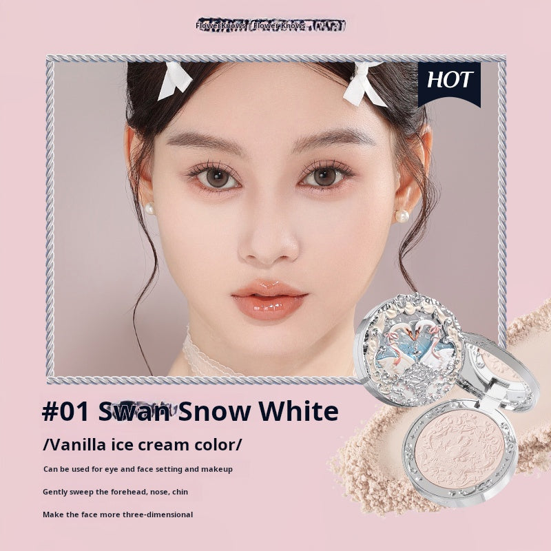 أحمر خدود Flower Knows بلاشر مخملي Swan Ballet