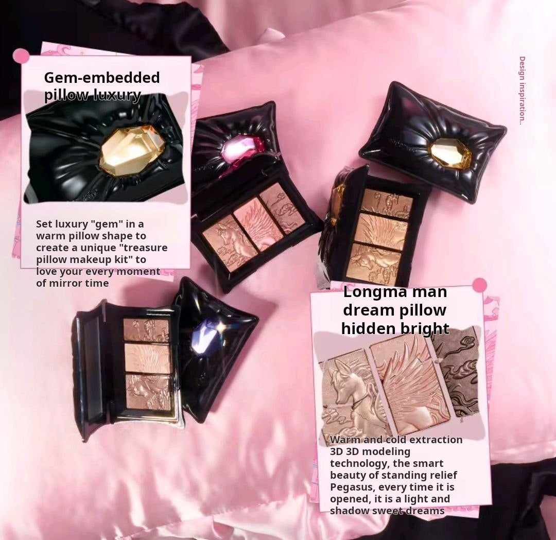 Qianyan Baozhen Qimeng Three-Color Eyeshadow Palette (Natural)