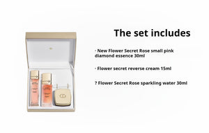 DIOR Floral Secret Essence Water Cream Luxury Gift Box Skincare Set Moisturizing Firming Anti-Aging Repair 30ml+15ml+30ml Birthday Gift for Girlfriend