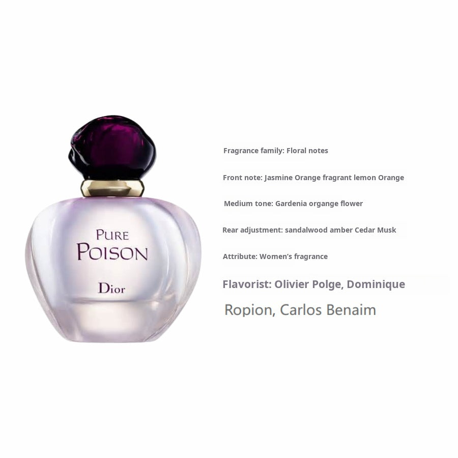 DIOR Baison White Poison Strong Fragrance Perfume (Ice & Fire Strange) Floral Notes Strong Perfume EDP Jasmine, Gardenia, Neroli, Sandalwood 30ml 50ml 100ml