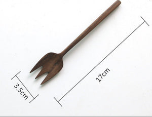 طقم أدوات مائدة Wooden Cutlery خشبية فاخرة - رفعة