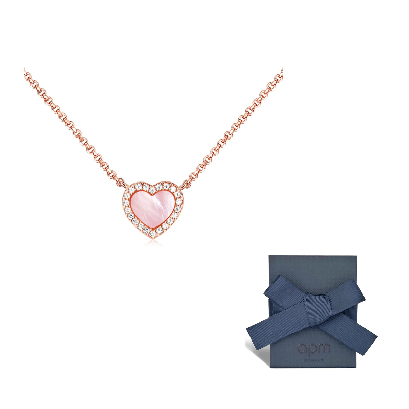 apm monaco VALENTINE collection  zirconia necklace.