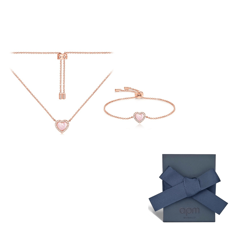 apm monaco VALENTINE collection  zirconia necklace.