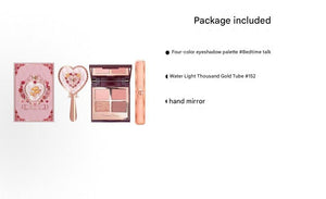 طقم مكياج Charlotte Tilbury Pillow Talk مع مرآة وقلوس 152 - رفعة
