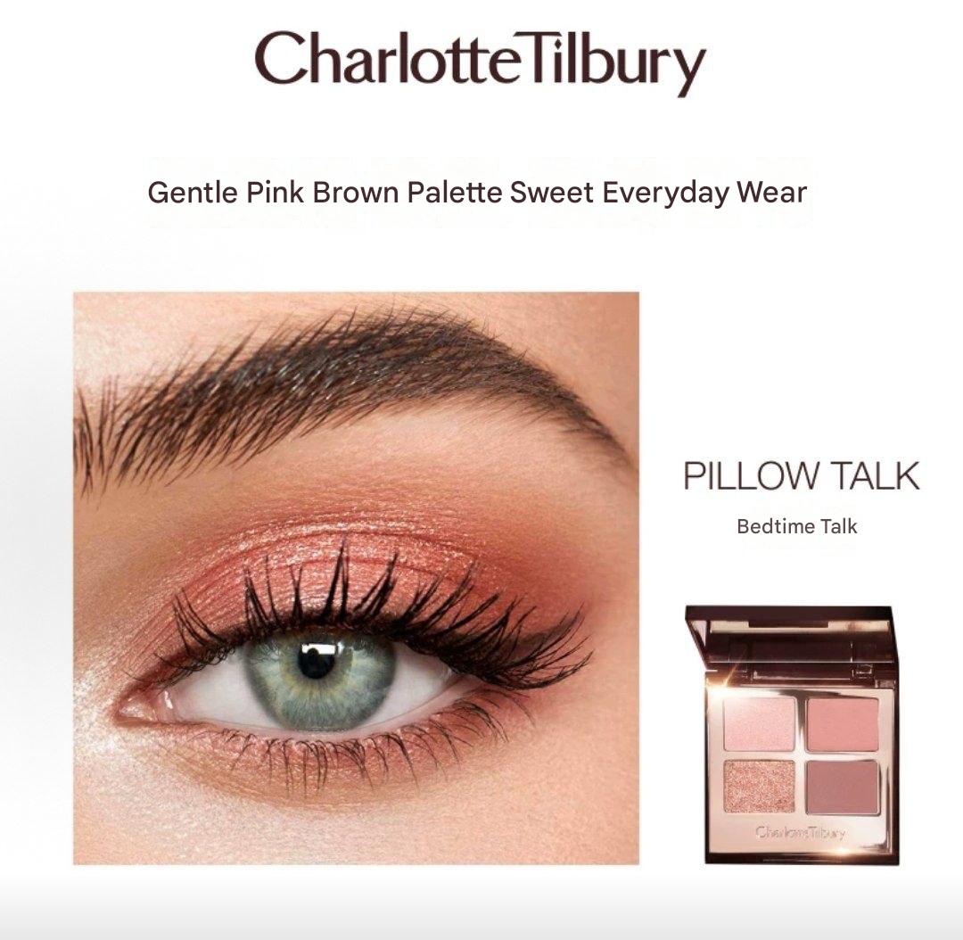 طقم مكياج Charlotte Tilbury Pillow Talk مع مرآة وقلوس 152 - رفعة